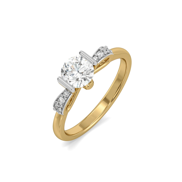 Solitaire Knot - Pure Gold Lab Diamond Ring