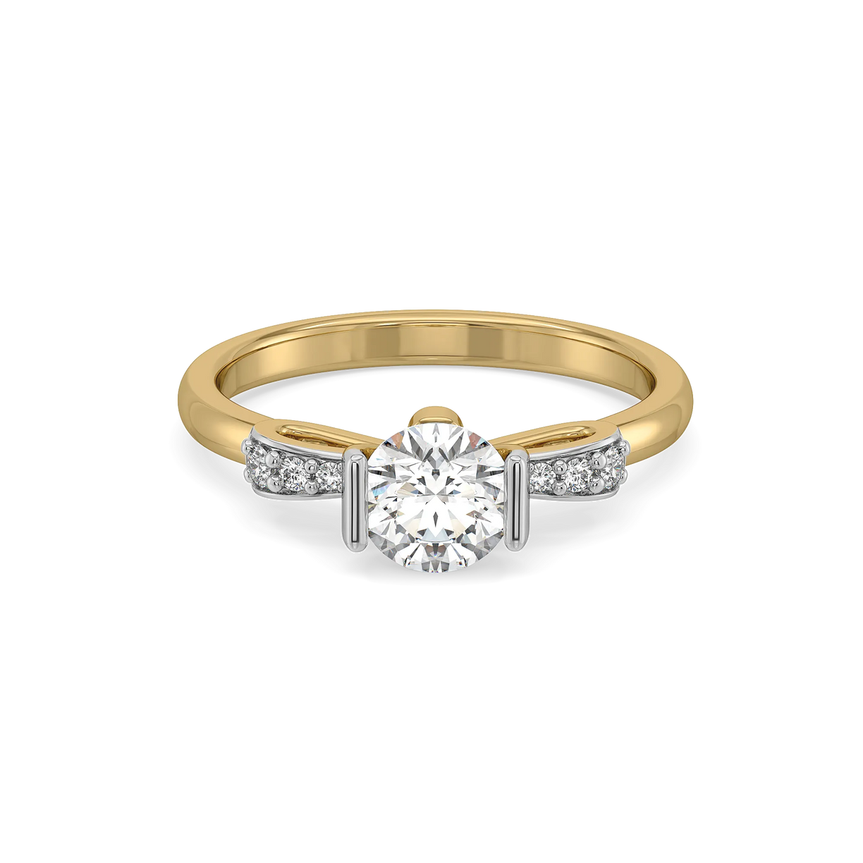Solitaire Knot - Pure Gold Lab Diamond Ring