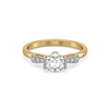 Solitaire Knot - Pure Gold Lab Diamond Ring