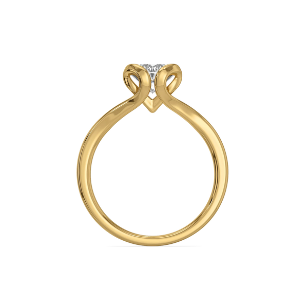 Lukson Solitaire Heart 14K Gold Lab Grown Diamond Ring Online