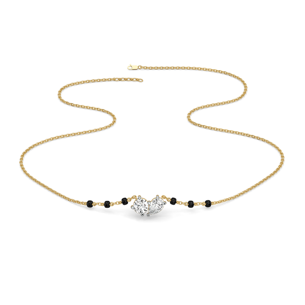 Soul Promise - Pure Gold Lab Grown Diamond Mangalsutra Necklace for Women - Lukson