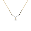 Wedding Vows - Pure Gold Lab Diamond Mangalsutra Necklace - Lukson