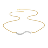 Ethereal Curve - Pure Gold Lab Diamond Necklace