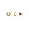 Rosette Studs - Pure Gold Lab Diamond Earrings