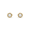 Rosette Studs - Pure Gold Lab Diamond Earrings