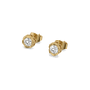 Rosette Studs - Pure Gold Lab Diamond Earrings