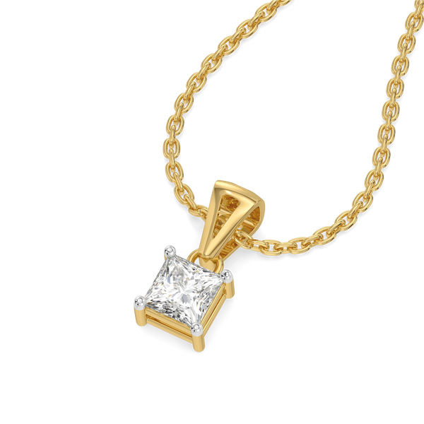 Modern Muse - Pure Gold Lab Diamond Pendant