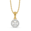 Circle of Light - Pure Gold Lab Diamond Pendant
