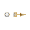 One & Only - Pure Gold Lab Diamond Solitaire Earrings