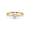 Amora Heart Solitaire - Pure Gold Lab Diamond Ring