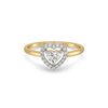Devotion Heart Halo - Pure Gold Lab Diamond Solitaire Pendant