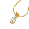 Aura Oval Solitaire - Pure Gold Lab Diamond Pendant