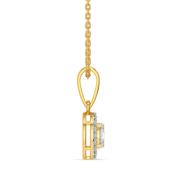 Empress Oval - Pure Gold Lab Diamond Pendant