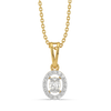 Empress Oval - Pure Gold Lab Diamond Pendant