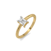 Lumina Emerald - Pure Gold Lab Diamond Ring
