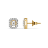 Gatsby Glamour - Pure Gold Lab Diamond Stud Earrings