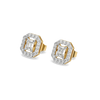Gatsby Glamour - Pure Gold Lab Diamond Stud Earrings
