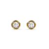 Swirl Studs - Pure Gold Lab Diamond Earrings