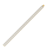 Open Mesh Pure Gold Lab Diamond Tennis Bracelet - Top View