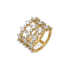 Open Mesh - Pure Gold Lab Diamond Ring