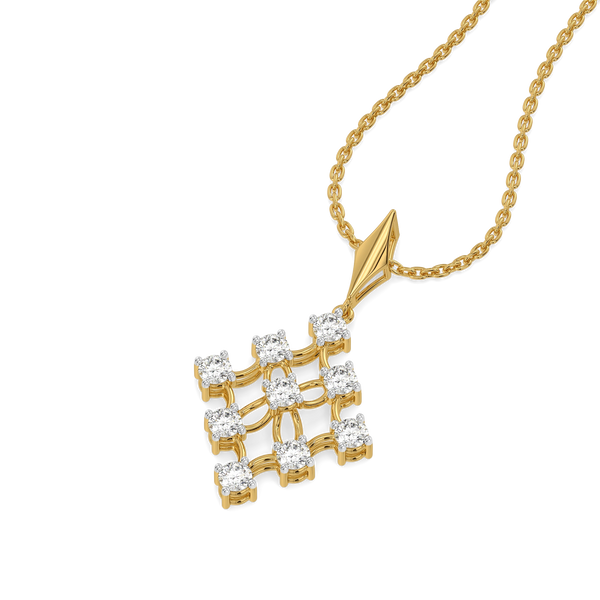 Netfall Pure Gold Lab Diamond Pendant