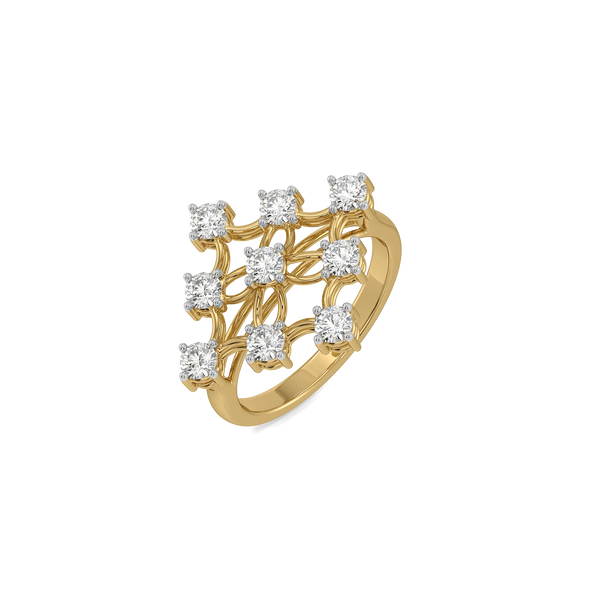 Netfall - Pure Gold Lab Diamond Ring