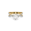 Entangled Brilliance - Pure Gold Lab Diamond Engagement Ring
