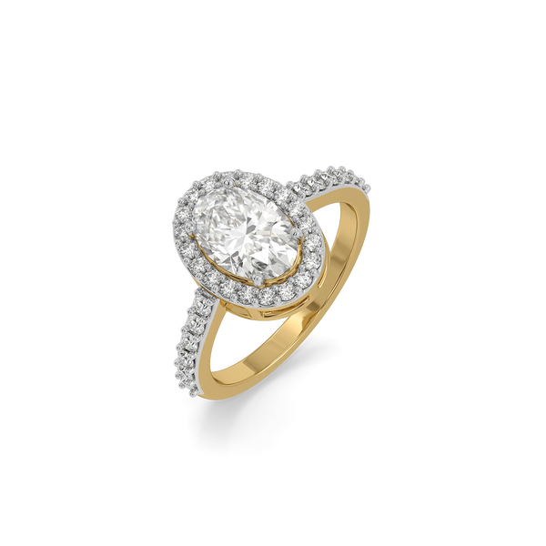 Aura Oval - Pure Gold Lab Diamond Engagement Ring