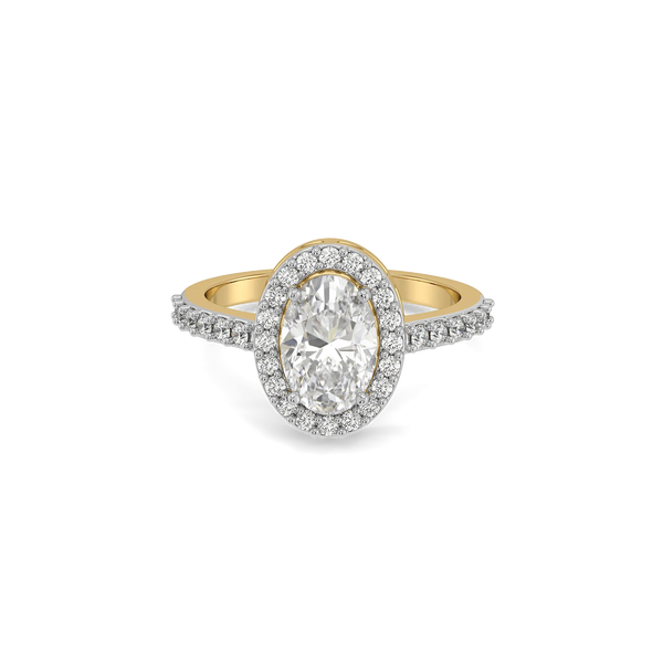 Aura Oval - Pure Gold Lab Diamond Engagement Ring