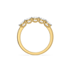 Brilliant Cascade - Pure Gold Lab Diamond Wedding Band Ring