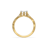 Enchanted Forest Pure Gold Lab Diamond Emerald Ring