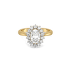 Radiant Bloom - Pure Gold Lab Diamond Halo Ring