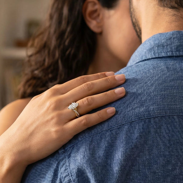 Intertwined Destiny - Pure Gold Lab Diamond Engagement Ring