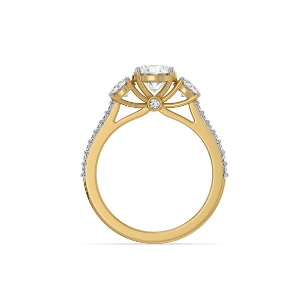 Past, Present, Future - Pure Gold Lab Diamond Solitaire Ring