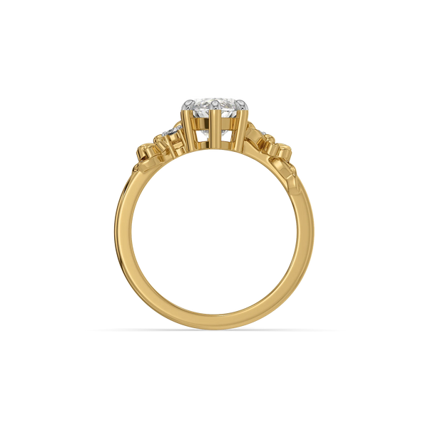 Ethereal Solitaire - Pure Gold Lab Diamond Engagement Ring