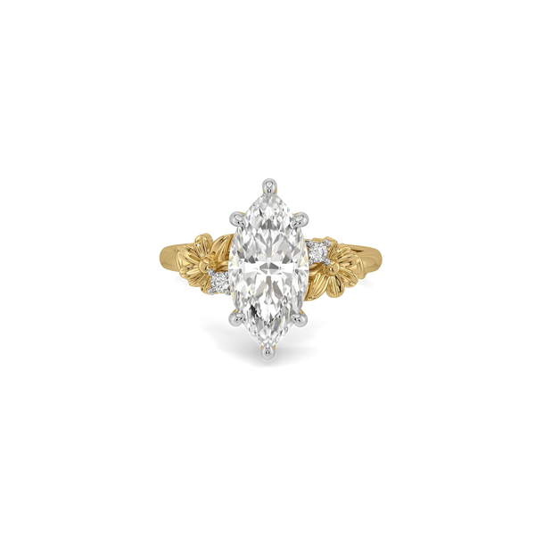 Ethereal Solitaire - Pure Gold Lab Diamond Engagement Ring