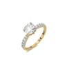 Butterfly Solitaire - Pure Gold Lab Diamond Engagement Ring