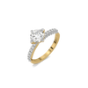 The Dual Path - Pure Gold Lab Diamond Engagement Ring