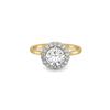Bare Elegance - Pure Gold Lab Diamond Halo Ring