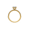 Vintage Rope - Pure Gold Lab Diamond Emerald Ring