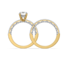 Timeless Round - Pure Gold Lab Diamond Bridal Ring Set