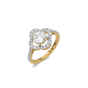 Majestic Bloom - Pure Gold Lab Diamond Engagement Ring