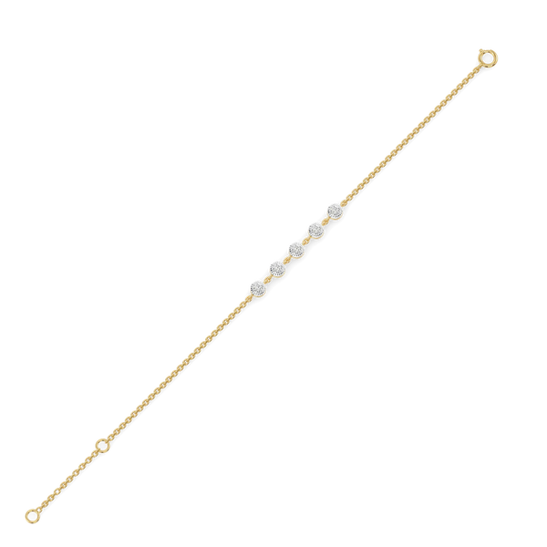 Constellation Star lab grown bracelet - Slant Line view