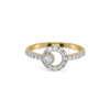 Modernist Lab Grown Diamond Ring - Front view