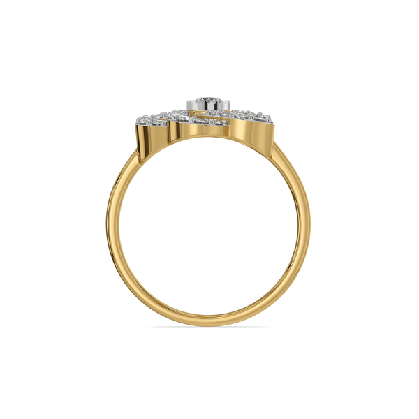 Floria Petals Pure Gold Lab Diamond Ring