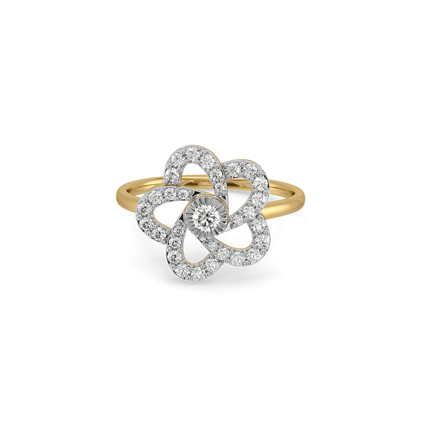 Floria Petals Pure Gold Lab Diamond Ring