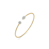 Draped Elegance Lab Grown Diamond Bangle - Perspective VIew