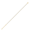 Draped Elegance Pure Gold Lab Diamond Tennis Bracelet