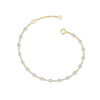 Draped Elegance Pure Gold Lab Diamond Tennis Bracelet