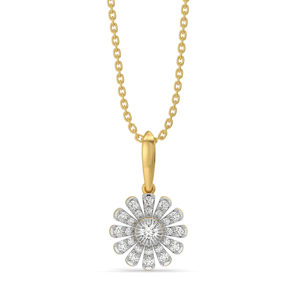 Bloom Pure Gold Lab Diamond Pendant